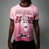 Custom Clothing Manufacturers Printed Acid Wash color-blocked T-shirt