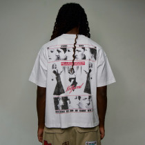 Custom Clothing Manufacturers Printed Distressed Frayed Edges T-shirt