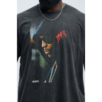 Custom Clothing Manufacturers Digital Printed Distressed Acid Washed T-shirt