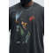 Custom Clothing Manufacturers Digital Printed Distressed Acid Washed T-shirt