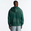 Custom Clothing Manufacturers Distressed Acid-Wash Zipper Hoodies