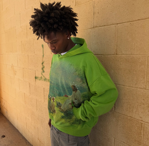 Custom Clothing Manufacturer Distressed Printing Rhinestones Hoodies