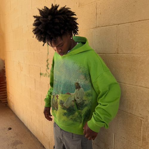 Custom Clothing Manufacturer Distressed Printing Rhinestones Hoodies