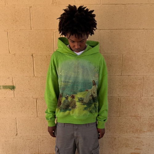 Custom Clothing Manufacturer Distressed Printing Rhinestones Hoodies