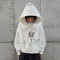 Custom Clothing Manufacturer Retro Distressed Printing Cropped hoodie