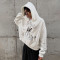 Custom Clothing Manufacturer Retro Distressed Printing Cropped hoodie