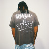 Custom Clothing Manufacturer Acid Wash Distressed Short-Sleeved T-Shirt