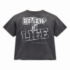 Custom Clothing Manufacturer Acid Wash Distressed Short-Sleeved T-Shirt
