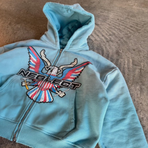 Custom Clothing Manufacturer Distressed-Wash Raw-Edge Digital Print Hoodies
