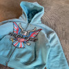 Custom Clothing Manufacturer Distressed-Wash Raw-Edge Digital Print Hoodies