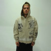 Custom Clothing Manufacturer Distressing Acid Wash Digital-Print Hoodies