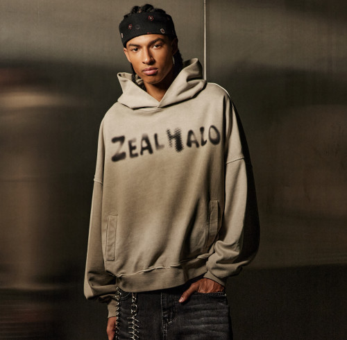 Custom Clothing Manufacturer Acid-Washed Distressed Oversized Hoodie