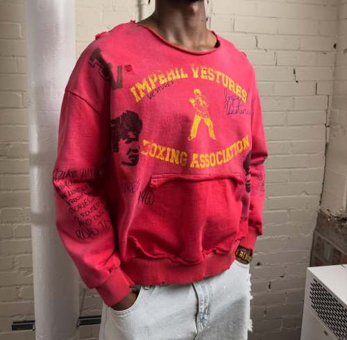 Custom Clothing Manufacturer Distressed Acid Wash Sweatshirt