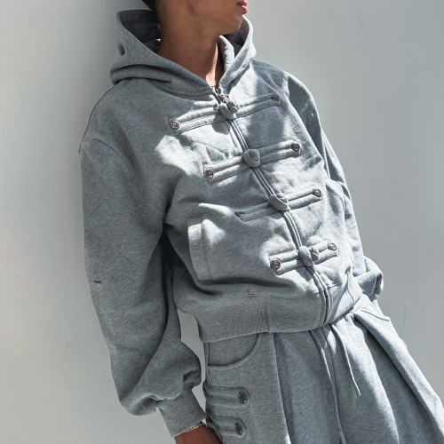 Custom Clothing Manufacturer Chinese Knot Decorative Hoodie