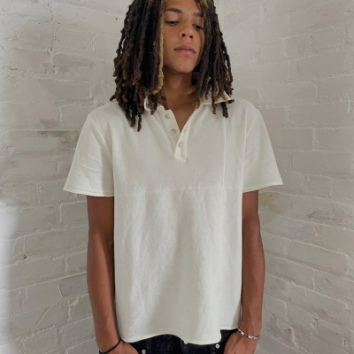 Custom Clothing Manufacturer Deconstructed Oversized Polo Shirt