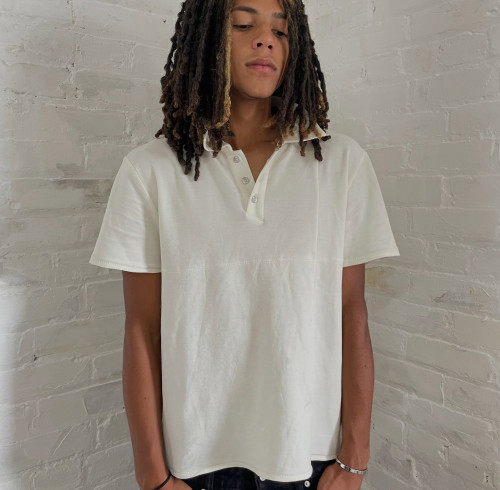 Custom Clothing Manufacturer Deconstructed Oversized Polo Shirt