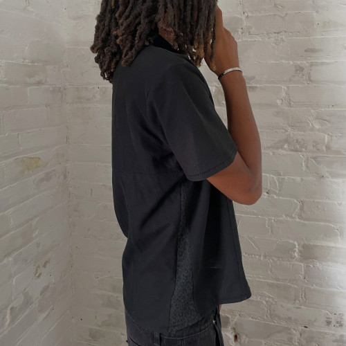 Custom Clothing Manufacturer Deconstructed Oversized Polo Shirt