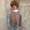 Custom Clothing Manufacturer Colorblock Doodle Art Crewneck