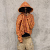 Custom Clothing Manufacturer Distressed Raw Hem Flannel Hoodie