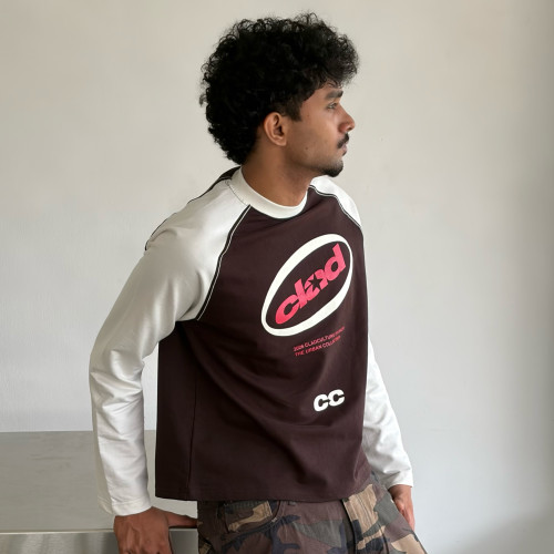 Custom Clothing Manufacturer Retro Sport Graphic Raglan Shirt