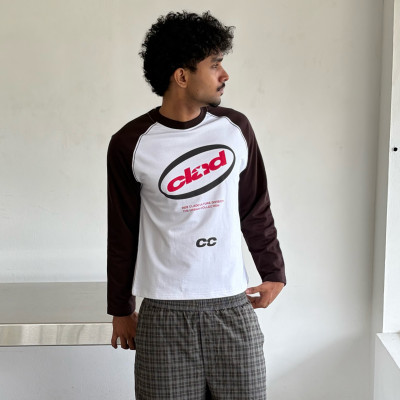 Custom Clothing Manufacturer Retro Sport Graphic Raglan Shirt