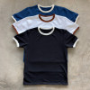 Custom Clothing Manufacturer Vintage Retro Crew Neck Ringer Tee