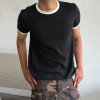 Custom Clothing Manufacturer Vintage Retro Crew Neck Ringer Tee