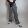 Custom Clothing Manufacturer Vintage Sport Graphic Wide Leg Sweatpants