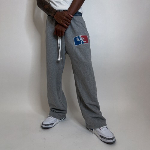 Custom Clothing Manufacturer Vintage Sport Graphic Wide Leg Sweatpants