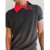 Custom Clothing Manufacturer Deconstructed Colorblock Short Sleeve Polo