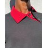 Custom Clothing Manufacturer Deconstructed Colorblock Short Sleeve Polo