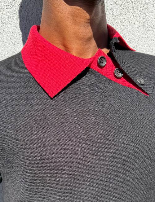 Custom Clothing Manufacturer Deconstructed Colorblock Short Sleeve Polo
