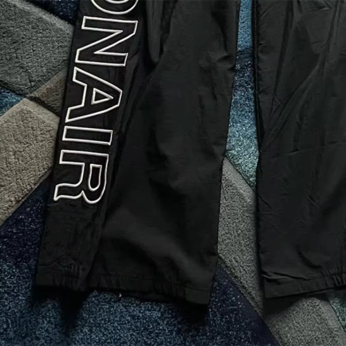 Custom Clothing Manufacturers embroidered nylon Elastic waist wide leg pants