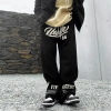 Custom Clothing Manufacturers Embroidered Chenille Waist Cord Cotton Pants