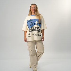 Custom Clothing Manufacturers Screen Printing Distressed Cotton T-shirt