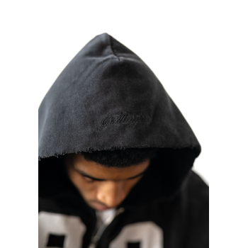 Custom Clothing Manufacturers Applique Embroidery Acid Wash Hoodies