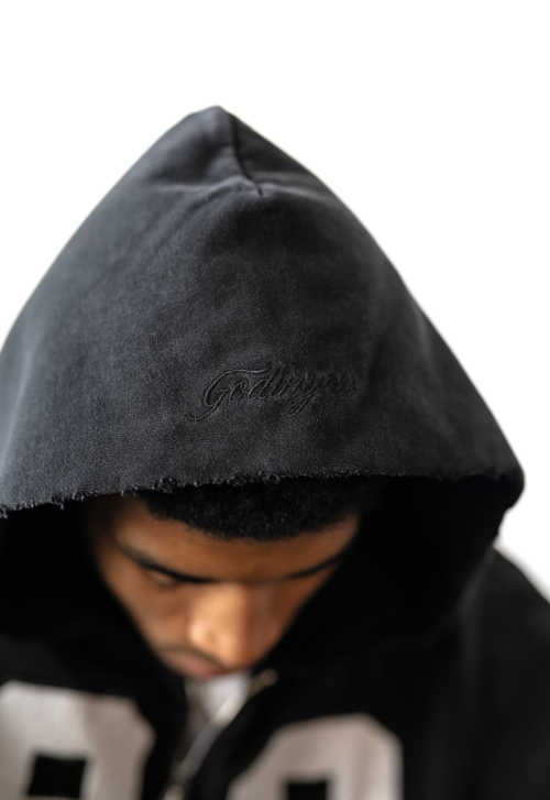 Custom Clothing Manufacturers Applique Embroidery Acid Wash Hoodies