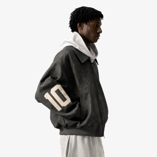 Custom Clothing Manufacturer Digital Printing Logo PU Jacket