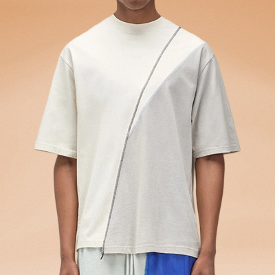 Manufacturer Custom T-shirt | Vintage Streetwear Supplier| Splicing Color