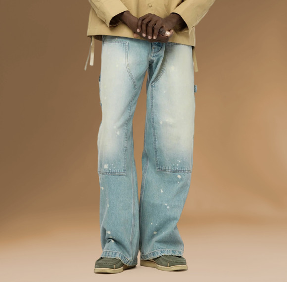OEM Vintage Jeans | Custom Patch Printed Logo | Oversize Streetwear Supplier