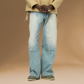 OEM Vintage Jeans | Custom Patch Printed Logo | Oversize Streetwear Supplier