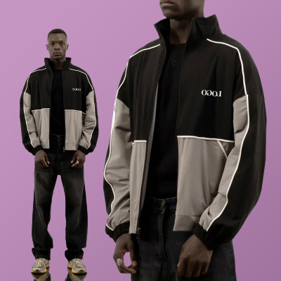 Custom Embroidery Print Jacket | Streetwear Sport Jacket | Waterproof Windproof