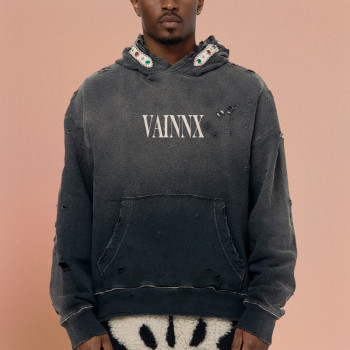 Custom Print Logo Hoodie | Heavyweight Streetwear | Acid Washed Hoodie Supplier