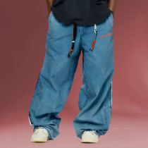Custom Print Logo Jeans | Oversized Streetwear Manufacturer | Acid Washed Baggy Pants