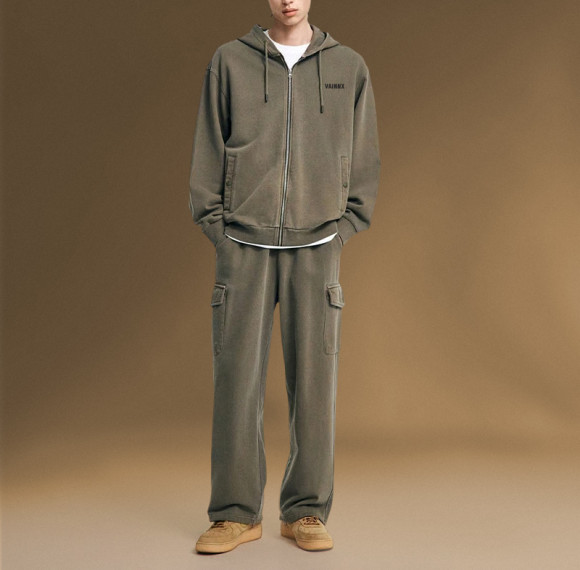 Manufacturer custom logo Tracksuit | Jogging Sweatsuit set Supplier | Acid Washed
