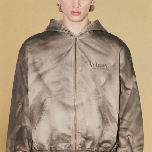 Custom High Quality Graphics Jacket | Vintage Heavyweight | Zipper Jacket For Men