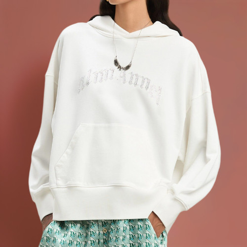 OEM High Quality Oversize Hoodies | Manufacturer Custom Logo | Rhinestone Streetwear