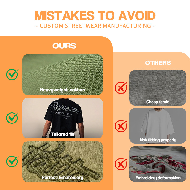 Custom Streetwear Manufacturing: Mistakes to Avoid