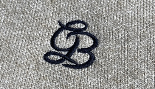 Flat embroidery