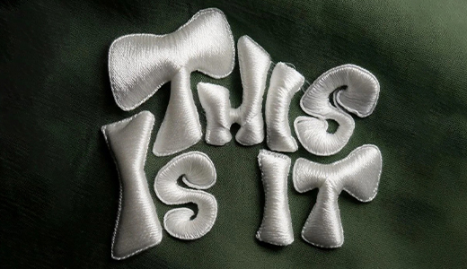 3D puff embroidery